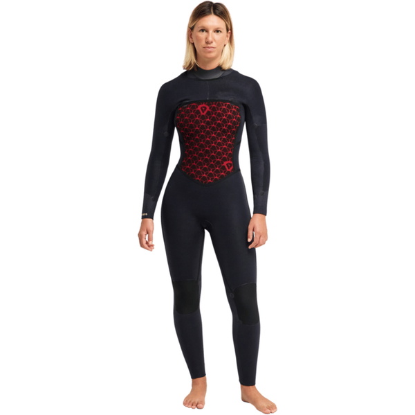 2026 Roxy Womens Swell Natural 5/4mm Chest Zip Wetsuit 26BW213510 - Hibiscus Real